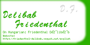 delibab friedenthal business card